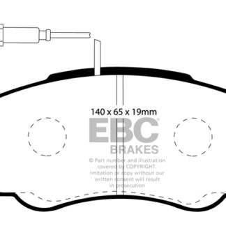 DP1380 EBC Ultimax Front Pads Caliper-Brembo CITROEN COMMERCIAL