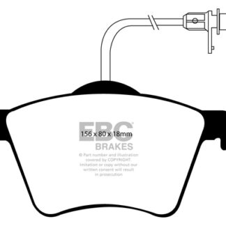 DP1368 EBC Ultimax Front Pads Caliper-ATE FORD