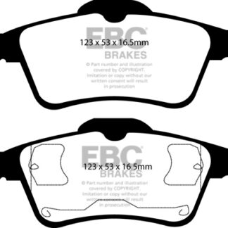 DP1354 EBC Ultimax Rear Pads Caliper-ATE FORD