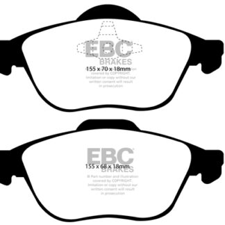 DP1353 EBC Ultimax Front Pads Caliper-ATE RENAULT
