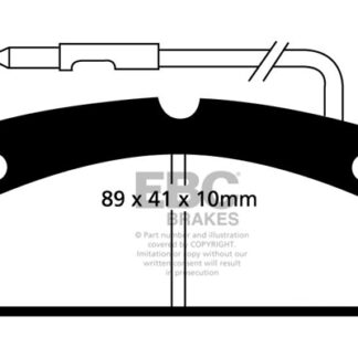 DP1342 EBC Ultimax Front Pads Caliper-Comex AIXAM