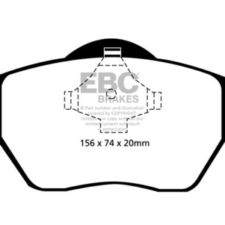 DP1324 EBC Ultimax Front Pads Caliper-ATE AUDI