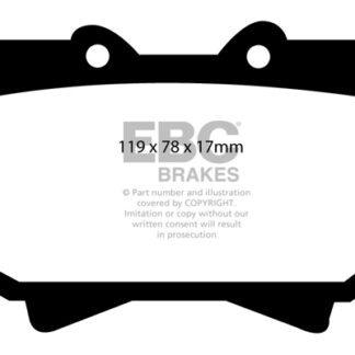 DP1319 EBC Ultimax Front Pads Caliper-NA TOYOTA