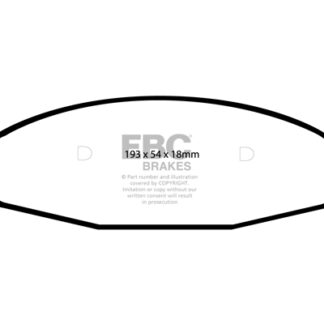 DP1312 EBC Ultimax Front Pads Caliper-ATE JEEP