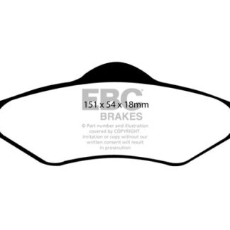 DP1300 EBC Ultimax Front Pads Caliper-ATE FORD