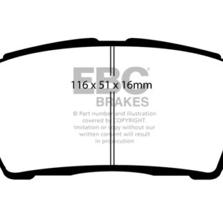 EBC Ultimax OE Replacement Front Brake Pads - Toyota MR2 00-07