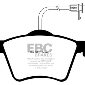 DP1286 EBC Ultimax Front Pads Caliper-ATE VOLKSWAGEN