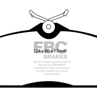 DP1238 EBC Ultimax Front Pads Caliper-Girling/TRW NISSAN