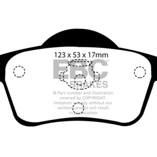 DP1231 EBC Ultimax Rear Pads Caliper-ATE VOLVO