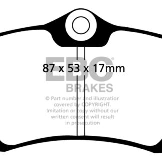 DP1230 EBC Ultimax Rear Pads Caliper-Girling/TRW AUDI