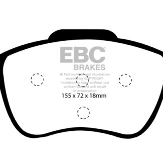 DP1229 EBC Ultimax Front Pads Caliper-ATE VOLVO