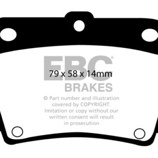 DP1228 EBC Ultimax Rear Pads Caliper-NA MITSUBISHI