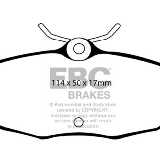 DP1221 EBC Ultimax Rear Pads Caliper-Girling/TRW FORD