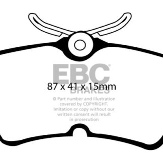 EBC Ultimax Rear Brake Pads - Ford Fiesta ST180 / ST200 2012 > 2017
