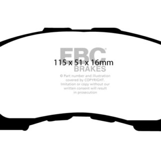 DP1217 EBC Ultimax Front Pads Caliper-NA DAIHATSU
