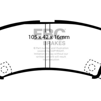 DP1203 EBC Ultimax Front Pads Caliper-NA HYUNDAI