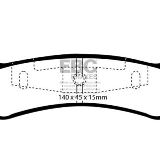 DP1201 EBC Ultimax Rear Pads Caliper-NA FORD