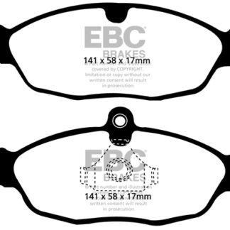 DP1198 EBC Ultimax Rear Pads Caliper-ATE DAIMLER