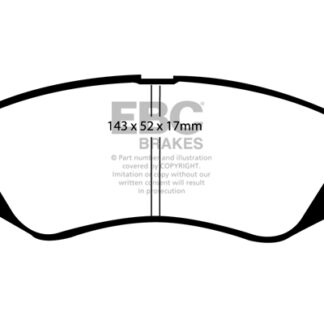 DP1196 EBC Ultimax Front Pads Caliper-Akebono CHEVROLET
