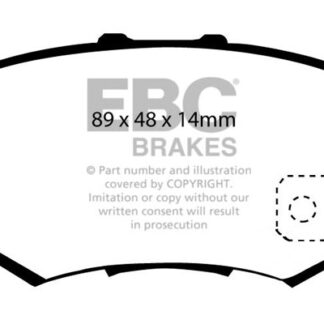 DP1193 EBC Ultimax Rear Pads Caliper-Akebono FIAT
