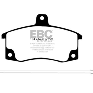 DP1192 EBC Ultimax Front Pads Caliper-Girling/TRW LADA