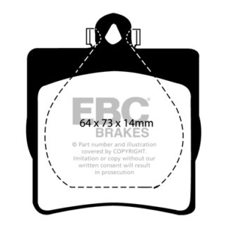 DP1191 EBC Ultimax Rear Pads Caliper-ATE CHRYSLER (USA)