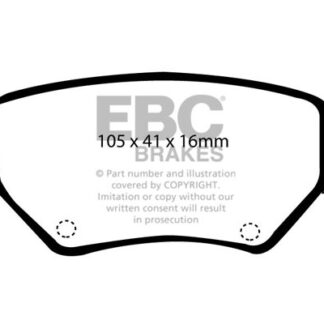 DP1186 EBC Ultimax Rear Pads Caliper-Bosch HOLDEN (Australia and New Zealand)