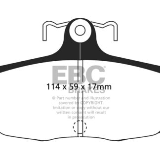 DP1172 EBC Ultimax Rear Pads Caliper-NA FORD