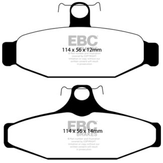DP1167 EBC Ultimax Rear Pads Caliper-NA CHEVROLET