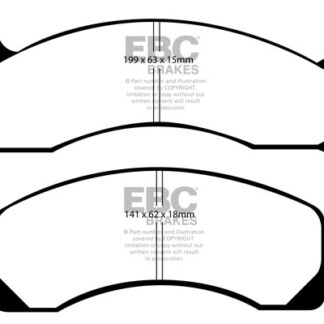 DP1166 EBC Ultimax Front Pads Caliper-NA FORD
