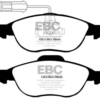 DP1153 EBC Ultimax Front Pads Caliper-ATE ALFA ROMEO