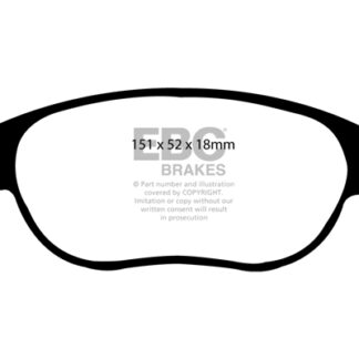 DP1141 EBC Ultimax Front Pads Caliper-ATE FIAT