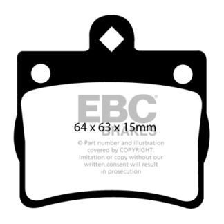 DP1135 EBC Ultimax Rear Pads Caliper-NA MERCEDES-BENZ