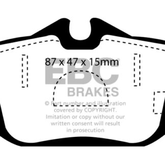 DP1076 EBC Ultimax Rear Pads Caliper-Girling/TRW MITSUBISHI