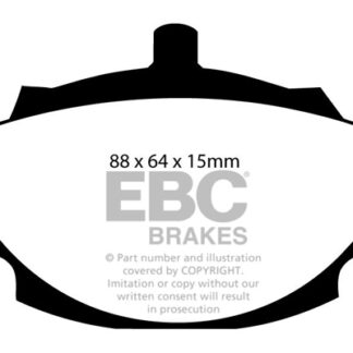 DP107 EBC Ultimax Front Pads Caliper-Lockheed GILBERN