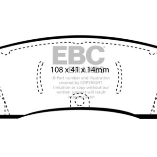 DP1122 EBC Ultimax Rear Pads Caliper-NA CHEVROLET