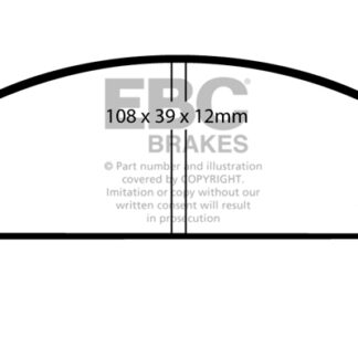 DP112 EBC Ultimax Front Pads Caliper-Bendix AUTOBIANCHI