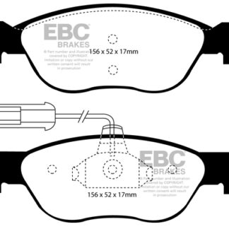 DP1060 EBC Ultimax Front Pads Caliper-ATE FIAT