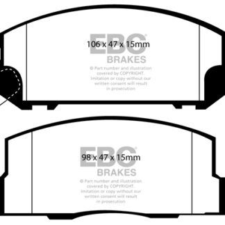 EBC Ultimax OE Replacement Rear Brake Pads - Toyota MR2 00-07