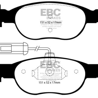 DP1059 EBC Ultimax Front Pads Caliper-ATE FIAT