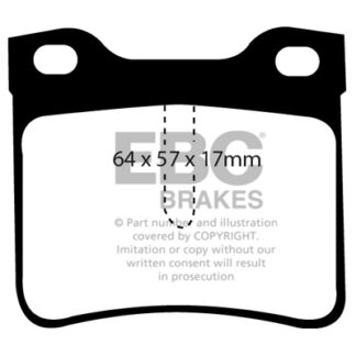DP1081 EBC Ultimax Rear Pads Caliper-NA MERCEDES-BENZ COMMERCIAL