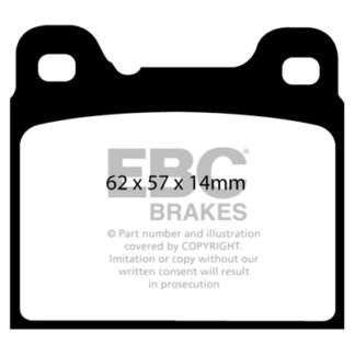DP1043 EBC Ultimax Rear Pads Caliper-ATE VOLVO
