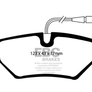 DP1040 EBC Ultimax Rear Pads Caliper-ATE CITROEN
