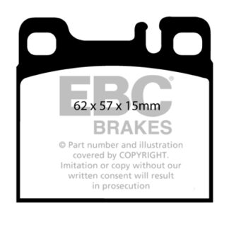 DP1027 EBC Ultimax Rear Pads Caliper-NA MERCEDES-BENZ