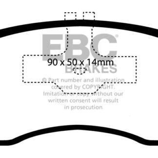 DP1016 EBC Ultimax Front Pads Caliper-NA DAIHATSU