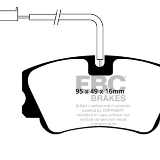 DP1011 EBC Ultimax Front Pads Caliper-Girling/TRW ALFA ROMEO