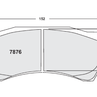 PFC 7876 Race Pad Set - 13 Compound 16 mm
