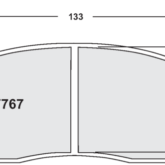 PFC 7767 Race Pad Set - 08 Compound 17 mm