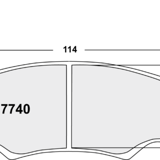PFC 7740 Race Pad Set - 331 Compound t= 16mm