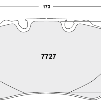 PFC 7727 Porsche RACE PAD SET - 332 Compound 18 mm